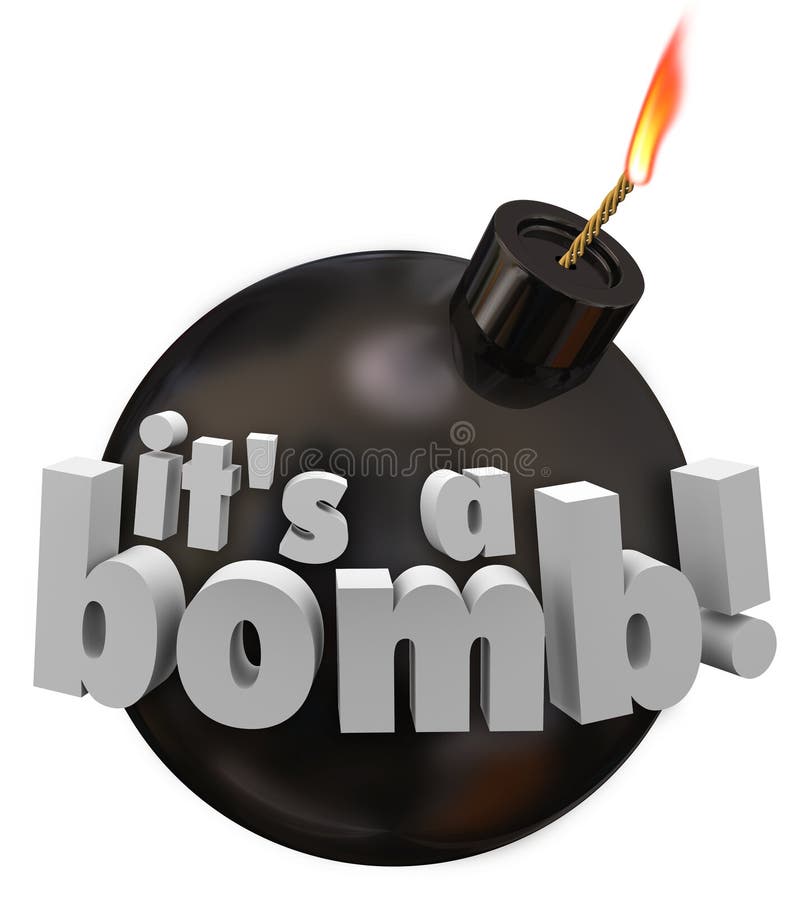 Dess uttrycker en bombarderarundaCannonball den dåliga granskningen Performan för explosionen royaltyfri illustrationer Dess uttrycker en bombarderarundaCannonball den dåliga granskningen Performan för explosionen royaltyfri illustrationer
