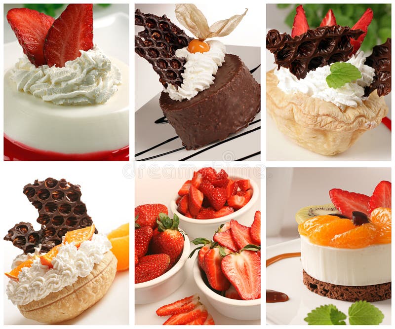 Dessert collage