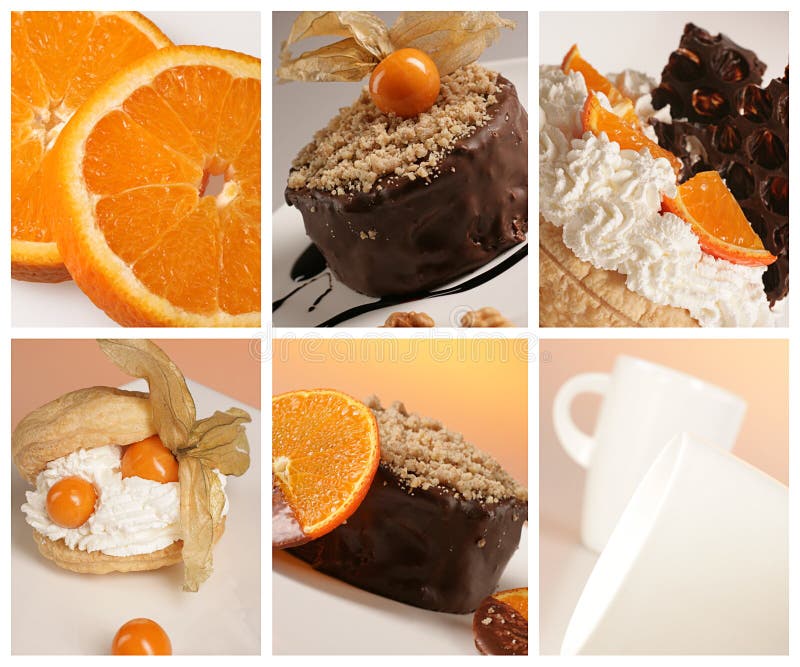 Dessert collage