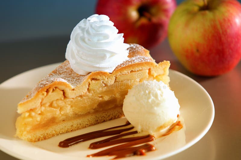 Dessert de tarte aux pommes