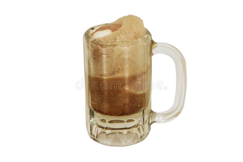 Dessert - flotteur de bière de fond images libres de droits