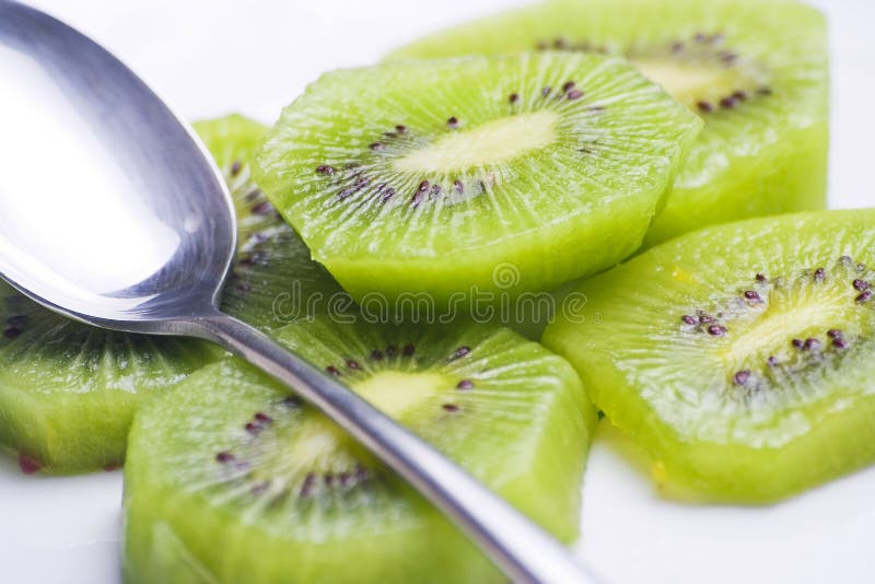 Dessert of kiwi and orange stock photo. Image of isolated 6883208