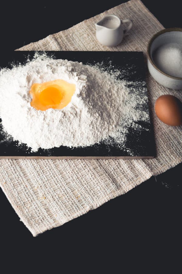 Dessert Mix Wheat Flour with Egg Stock Image Image of asia, black