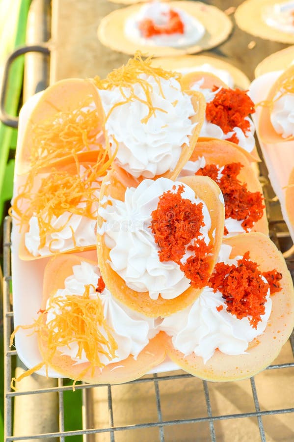 Dessert in Street Food at Thailand Stock Photo - Image of icing, tasty