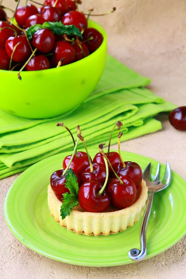Dessert tart black cherry stock photo. Image of grocery 19466116