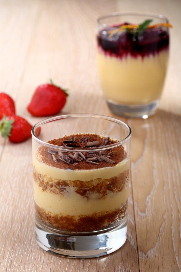 Dessert Tiramisu in a Glass Stock Image Image of choice, cake 32830437