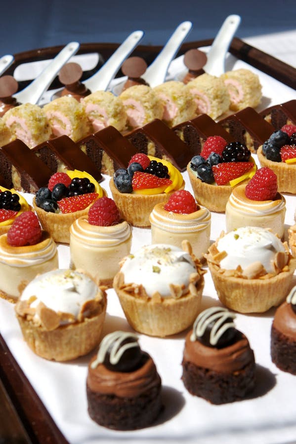 Dessert Tray assortment stock image. Image of dark, celebration - 3752105