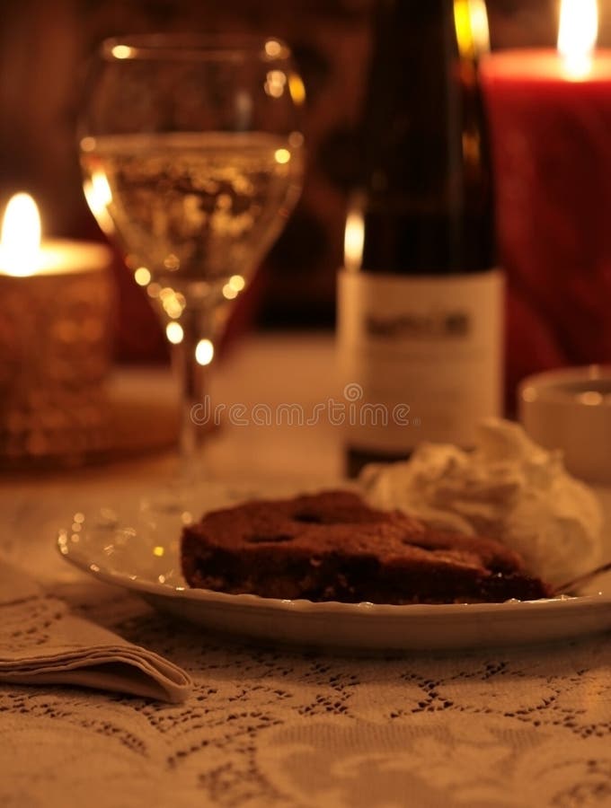 Dessert and Wine By Candlelight