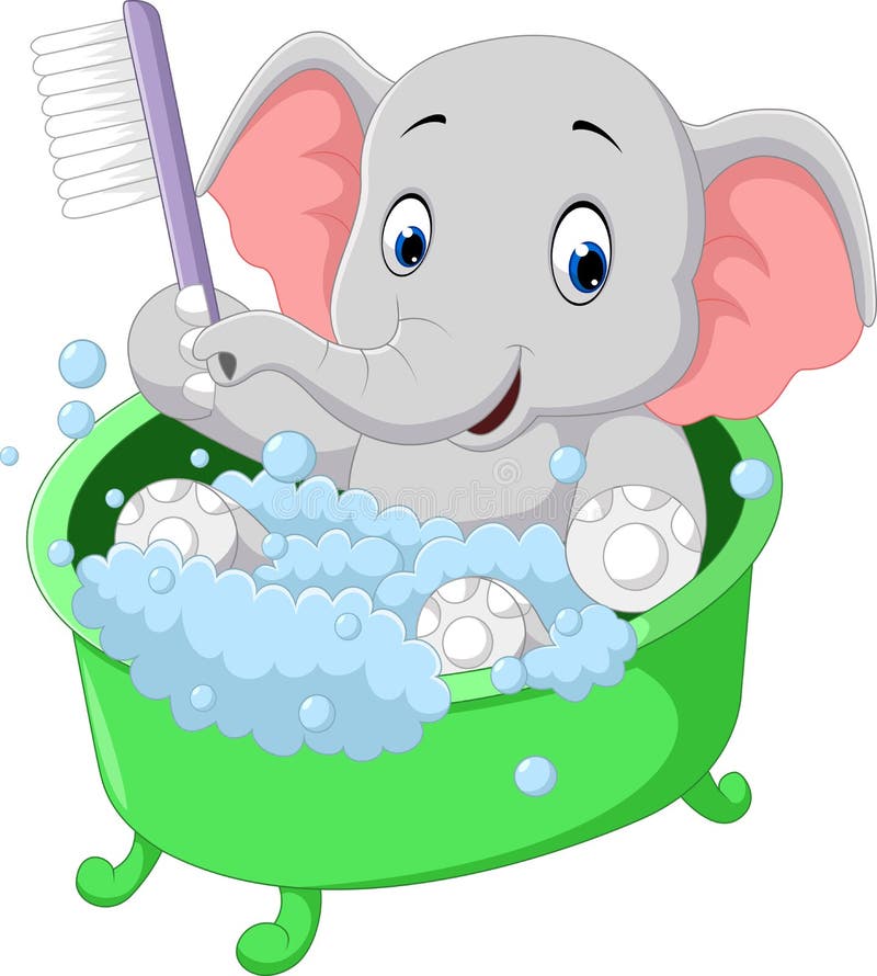 Dessin animé mignon d'éléphant illustration stock Dessin animé mignon d'éléphant illustration stock