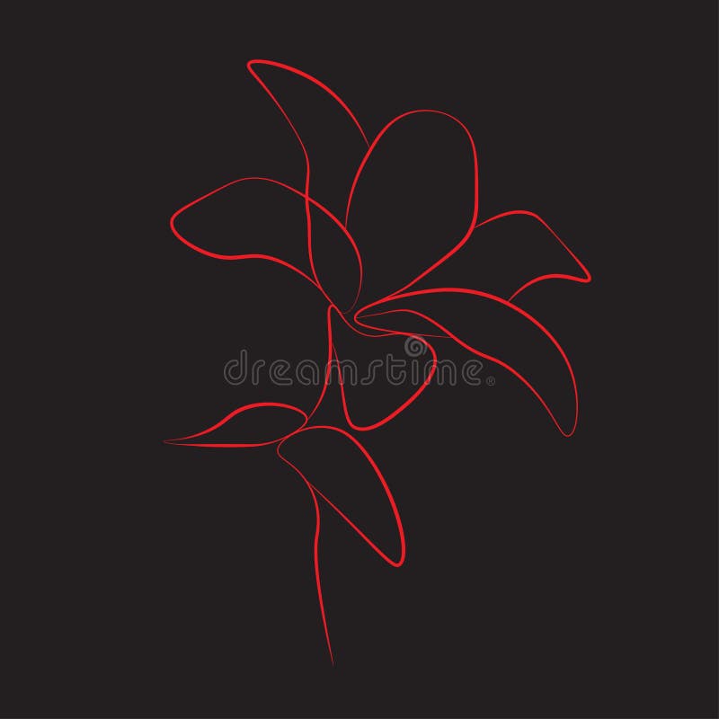 Dessin au trait impression un a monté fleur, illustration de vecteur illustration stock Dessin au trait impression un a monté fleur, illustration de vecteur illustration stock