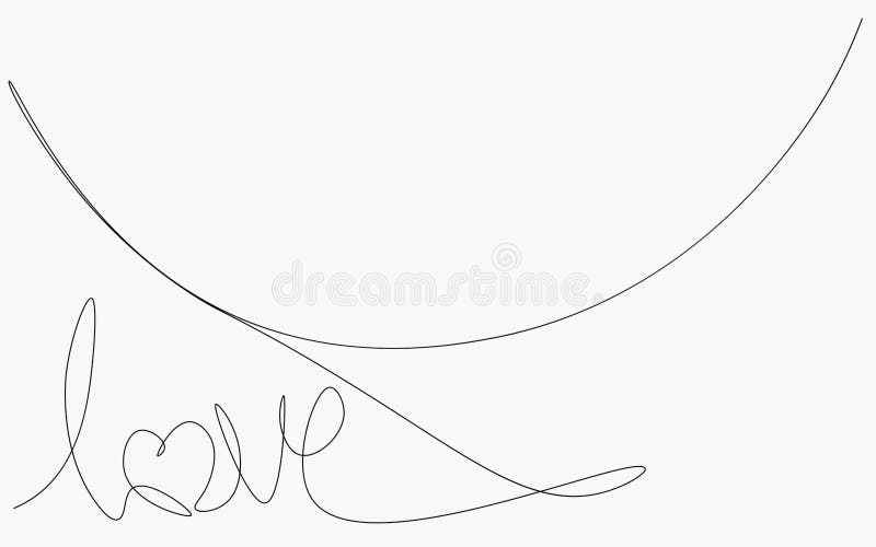 Dessin au trait, vecteur textes un de lettre d'amour de carte de jour de valentines illustration libre de droits Dessin au trait, vecteur textes un de lettre d'amour de carte de jour de valentines illustration libre de droits