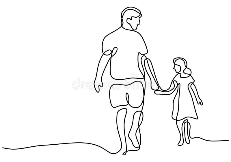 Un Jeune Papa Marche Avec Un Bébé Dans Une Poussette. Un Homme Avec Un  Nouveau-né Sur Une Promenade Dans Une Voiture De Bébé. Cara Illustration de  Vecteur - Illustration du stationnement, ramassage