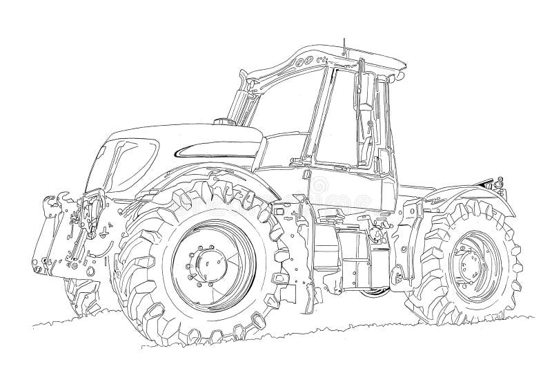 photo libre de droits dessin d art d illustration de tracteur agricole image