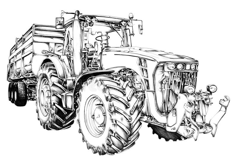 images libres de droits dessin d art d illustration de tracteur agricole image