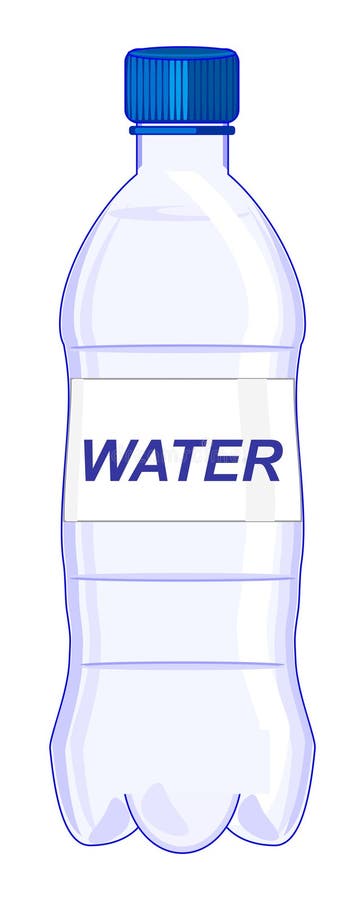 Dessin de bouteille d'eau illustration stock. Illustration du  rafraîchissement - 227141550