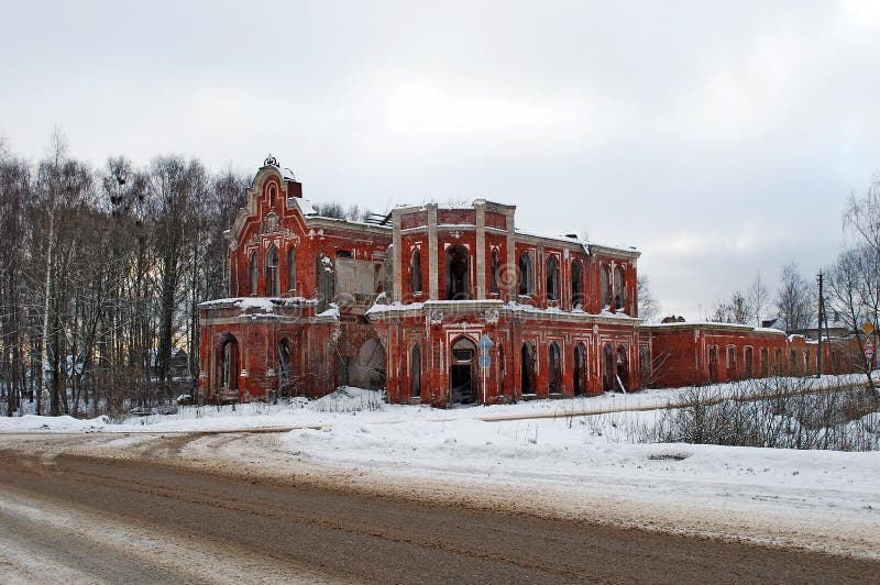 The Destroyed Farmstead House of Golitsyn-Muromtsev in the Village of ...