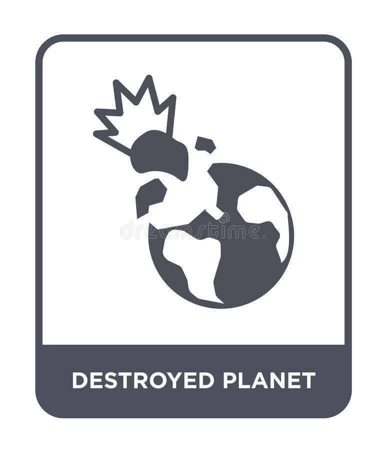 destroyed planet icon in trendy design style. destroyed planet icon isolated on white background. destroyed planet vector icon vector illustration destroyed planet icon in trendy design style. destroyed planet icon isolated on white background. destroyed planet vector icon vector illustration