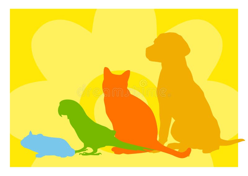 det abstrakt husdjuret shoppar stock illustrationer det abstrakt husdjuret shoppar stock illustrationer