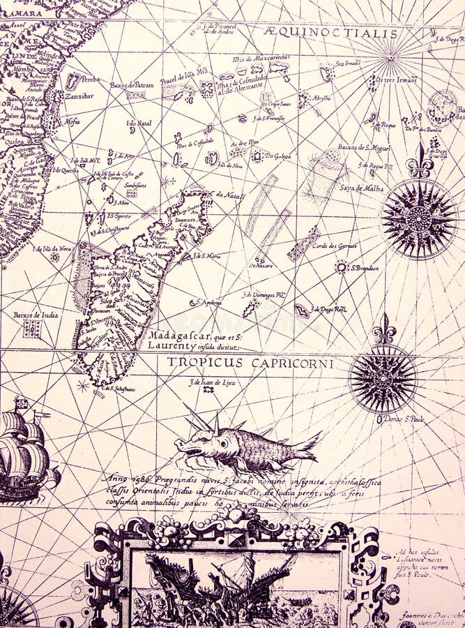 det forntida diagrammet details havet det forntida diagrammet details havet