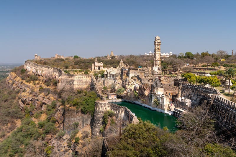 Det gamla chitargarhfortet i Indien arkivfoto Det gamla chitargarhfortet i Indien arkivfoto