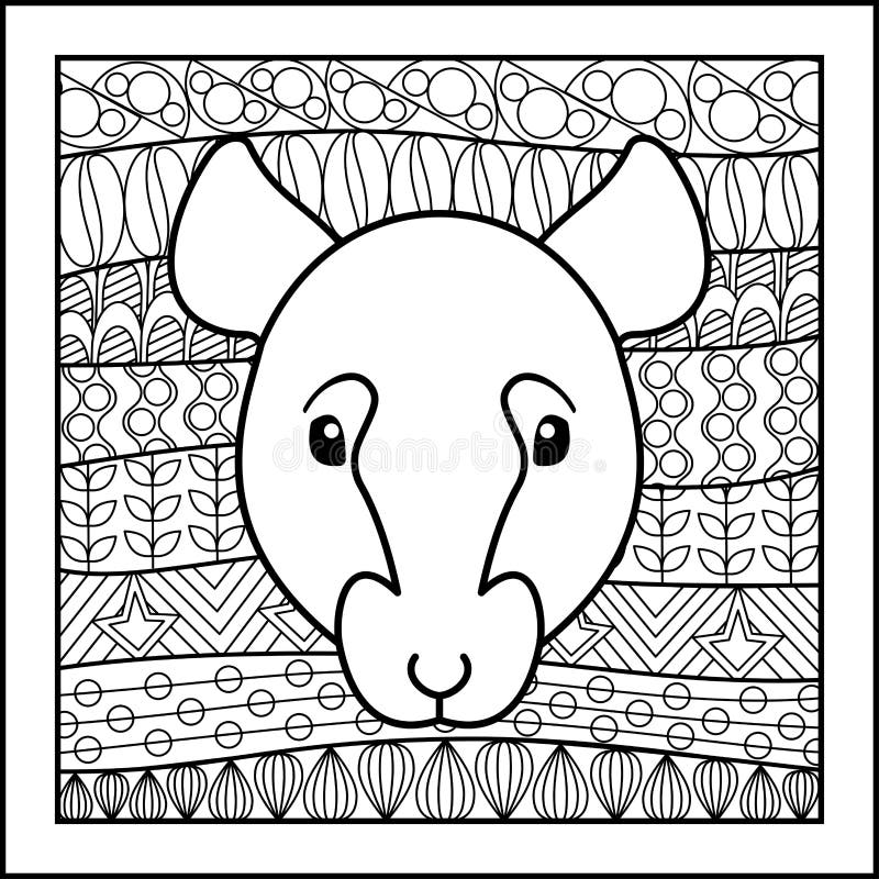 Det kinesiska zodiaktecknet tjaller royaltyfri illustrationer