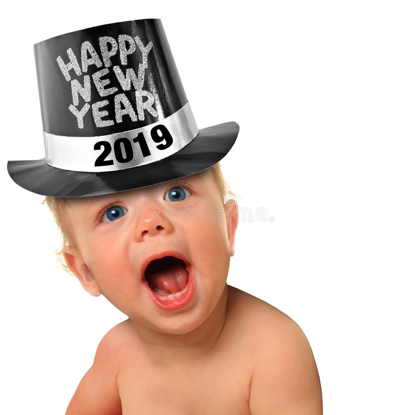 Det lyckliga nya året behandla som ett barn 2019 arkivbilder Det lyckliga nya året behandla som ett barn 2019 arkivbilder