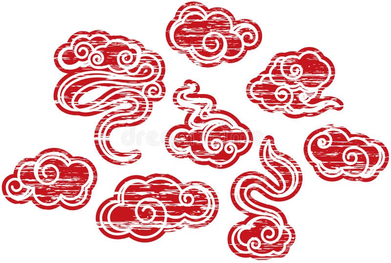 Det skrapad och grungemolnet mönstrar uppsättningen royaltyfri illustrationer Det skrapad och grungemolnet mönstrar uppsättningen royaltyfri illustrationer