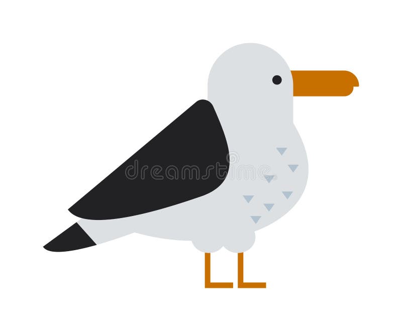 Det stora svart-drog tillbaka djuret för djurliv för det fiskmåslarusmarinus havet och den härliga fågeln sänker vektorn royaltyfri illustrationer Det stora svart-drog tillbaka djuret för djurliv för det fiskmåslarusmarinus havet och den härliga fågeln sänker vektorn royaltyfri illustrationer