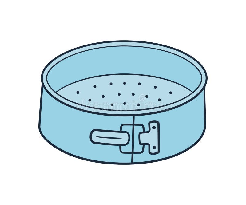 With Box Baking Pan Shape on the Cartoon Stock Vector Illustration of