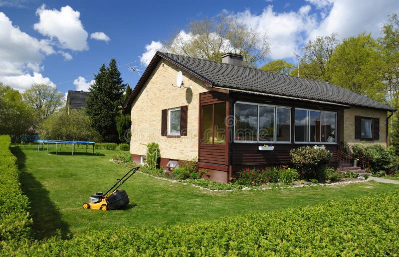 Detached house with garden