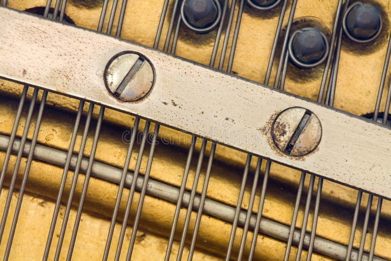 Detail, Antique Piano royalty free stock photos