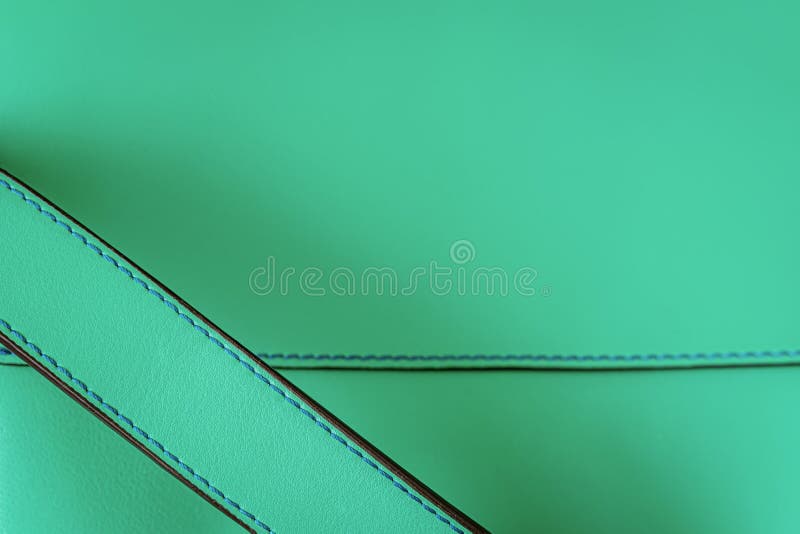 Detail of Genuine Grainy Leather of Light Mint Green Color, Leather ...