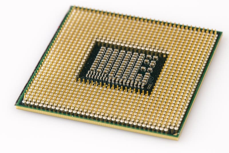 Detail of central processor unit from below royalty free stock photos