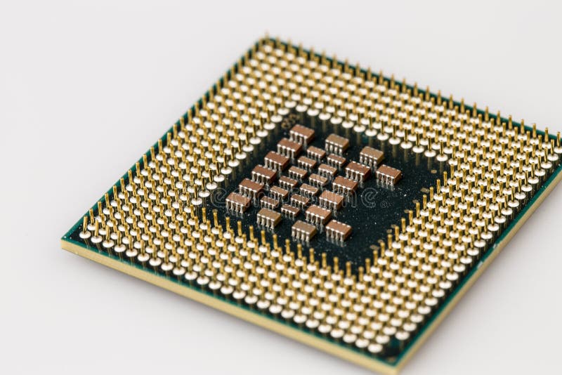 Detail of central processor unit from below royalty free stock photography