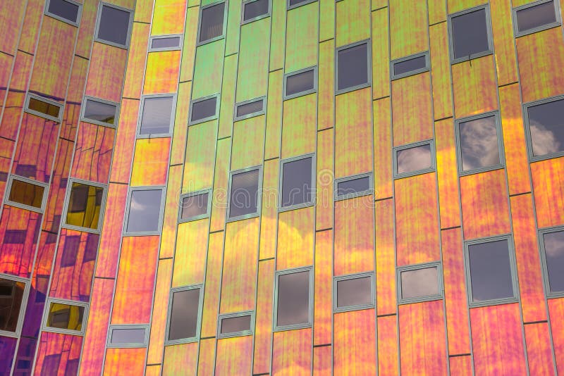 Detail of a contemporary office building in Deventer