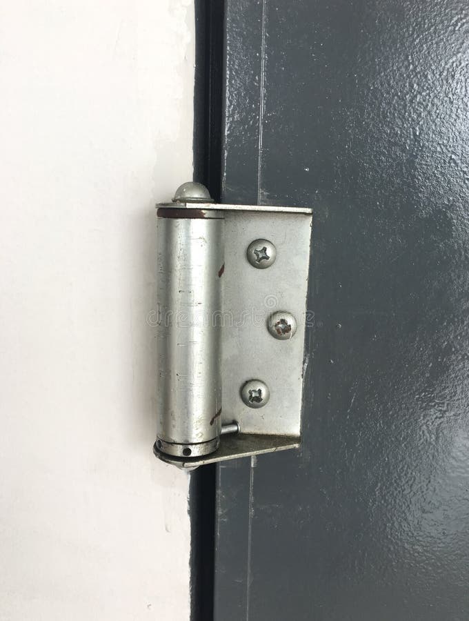 Metal door hinge stock photo. Image of metallic, color 210257726