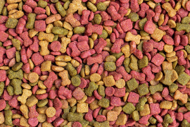 Detail of dry dog food background