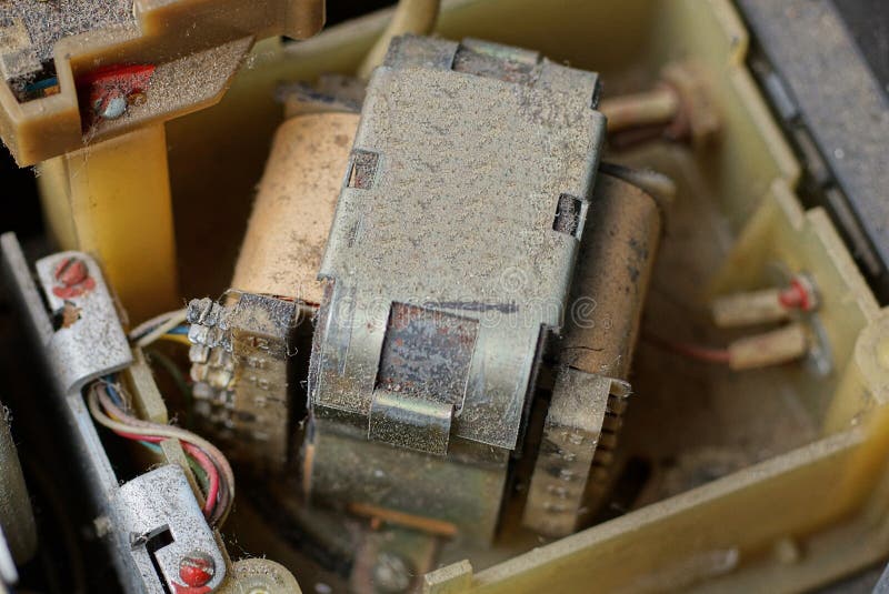 Detail of an Electrical Appliance from a Single Brown Gray Transformer