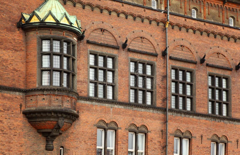 Detail of facade of Copenhagen City Hall