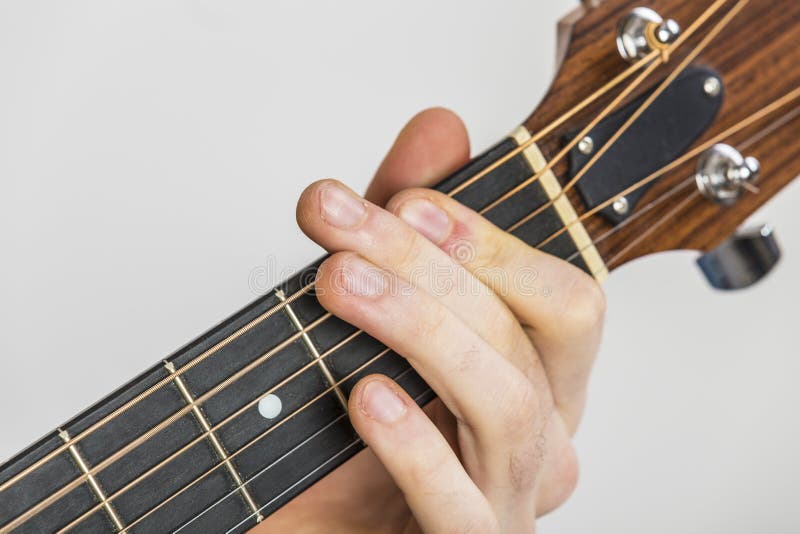 Detail of Fingers and Hand of Guitar Player Stock Photo Image of