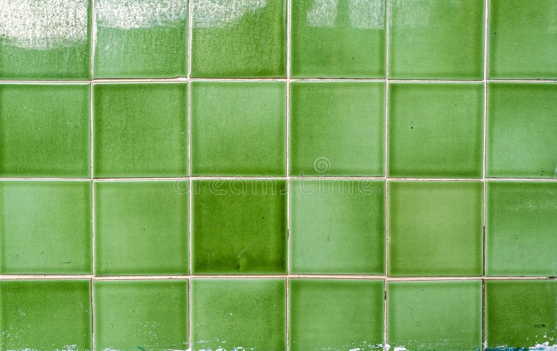 Detail of the Green Tiles Lining an Exterior Wall of a Building Stock ...