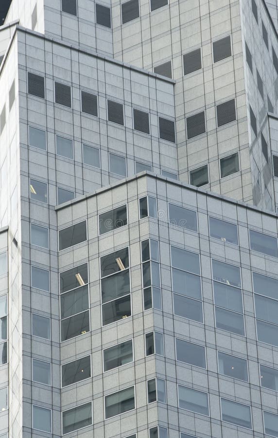 Detail of grey office building