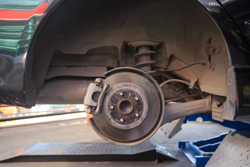 Detail Image of Car S Break Assembly after Repair Stock Photo Image