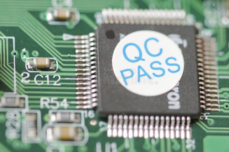 Detail of an integrated circuit royalty free stock image