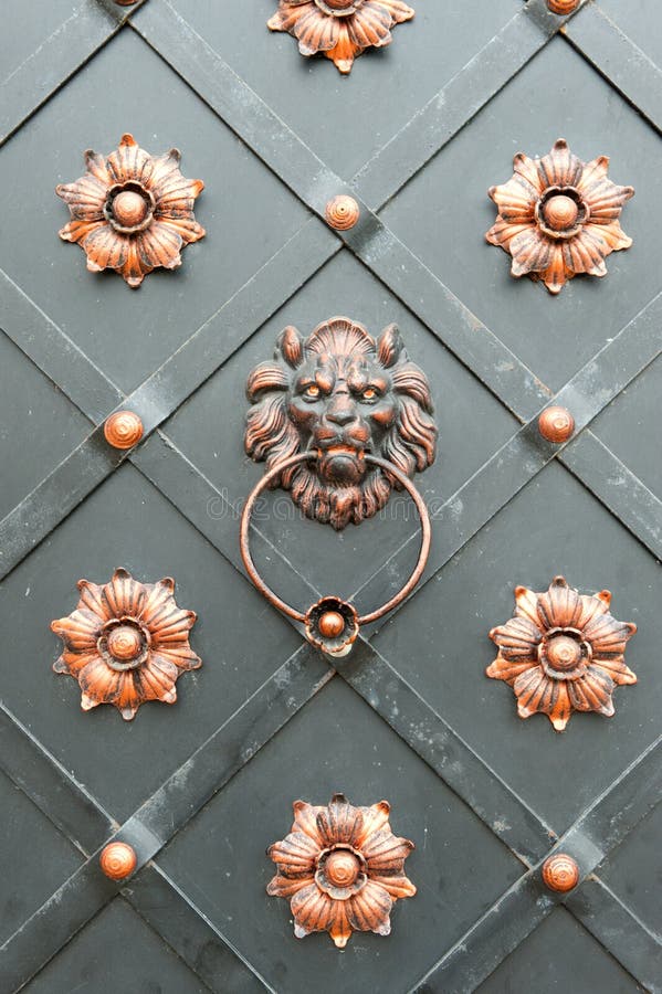 Detail of an iron door