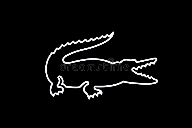 lacoste logo black and white