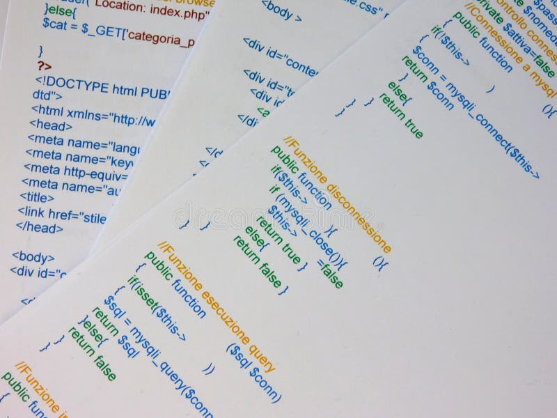 Programming Notes stock image. Image of binaries, internal - 21235935