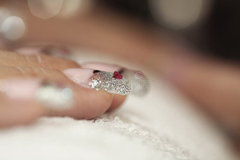Detail of nail stock photo. Image of hands, finger, glamour 47477964