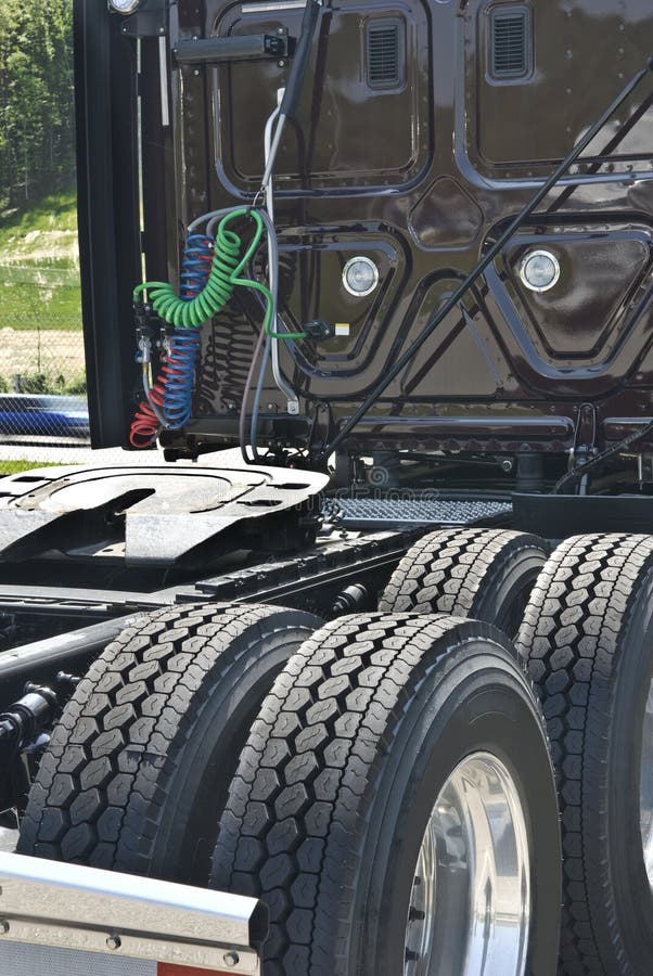 Detail On A New Semi Truck