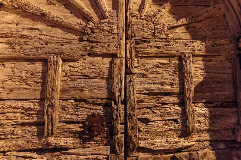 Detail of old doors seen in a medieval village of Provence stock images Detail of old doors seen in a medieval village of Provence stock images